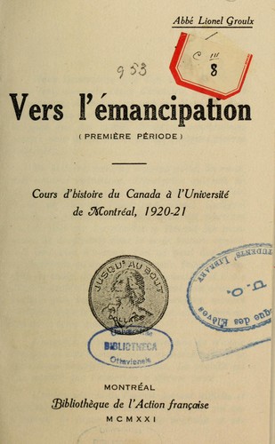 Vers l'émancipation