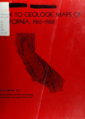 Index to geologic maps of California, 1965-1968