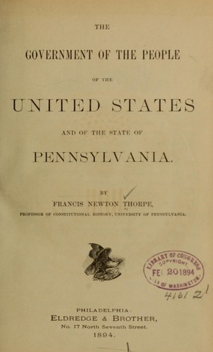 The government of the people of the United States and the state of Pennsylvania