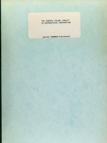 The control volume concept in aeronautical engineering