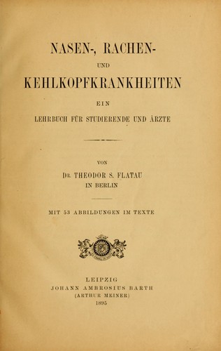 Nasen-, Rachen- und Kehlkopfkrankheiten
