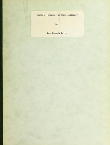 Target allocation for field artillery