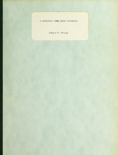 A versatile vane-shear apparatus
