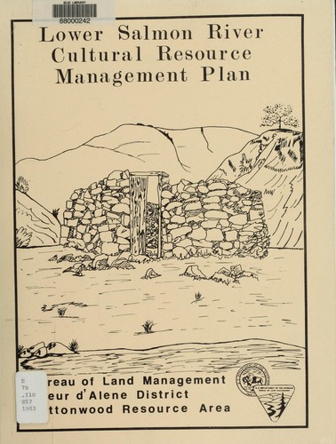 Lower Salmon River cultural resource management plan