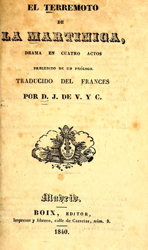 El terremoto de la Martinica