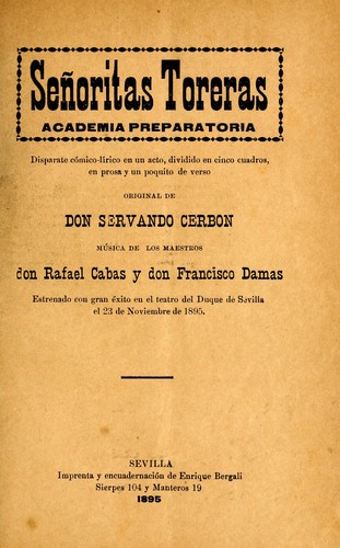 Señoritas toreras academia preparatoria