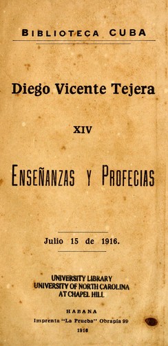 Enseñanzas y profecias