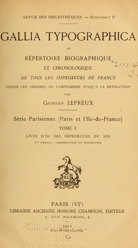 Gallia typographica