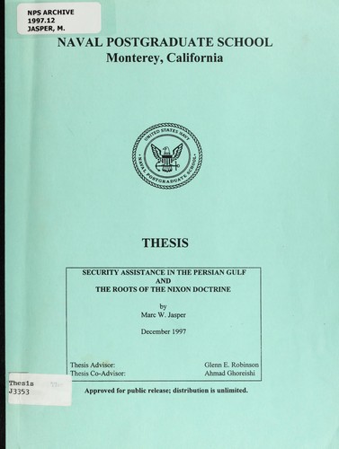 Security assistance in the Persian Gulf and the roots of the Nixon Doctrine