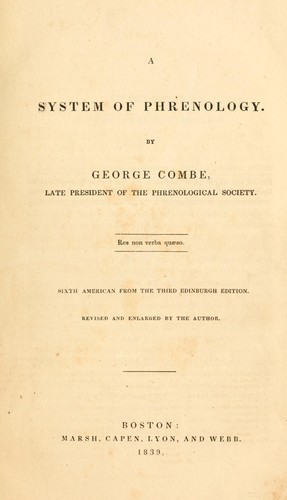 A system of phrenology
