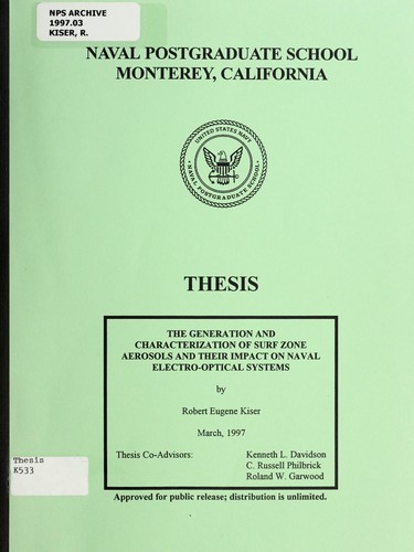 The generation and characterization of surf zone aerosols and their impact on naval electro-optical systems