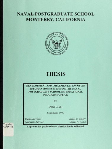 Development and implementation of an information system for the Naval Postgraduate School International Programs Office