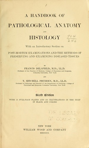 A handbook of pathological anatomy and histology