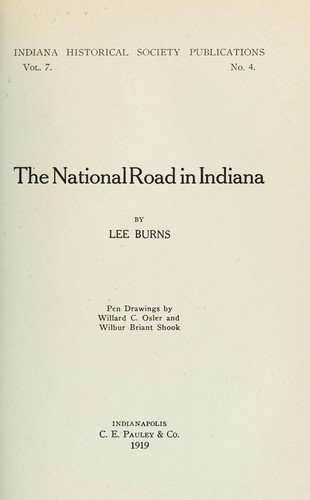 The national road in Indiana