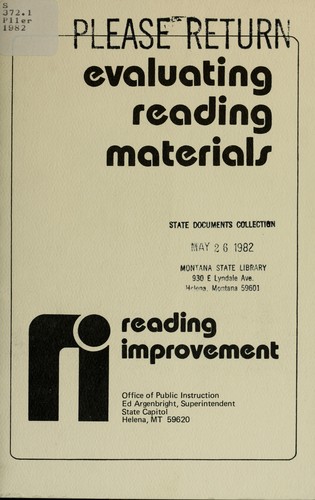 Evaluating reading materials