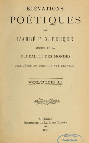 Élévations poétiques