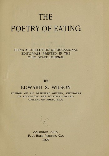The poetry of eating