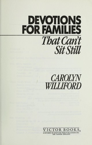 Devotions for families that can't sit still