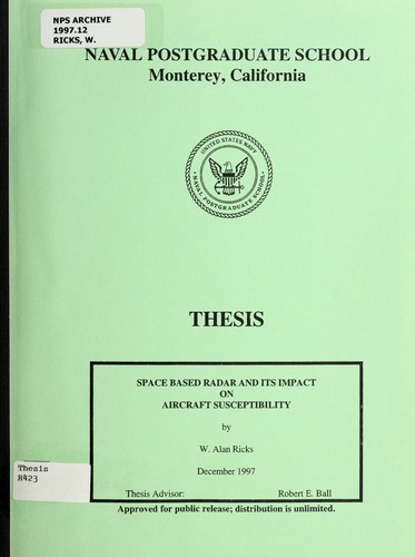 Space based radar and its impact on aircraft susceptibility