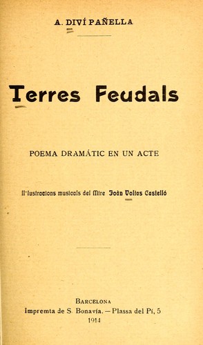 Terres feudals
