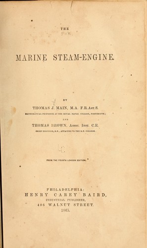 The marine steam-engine