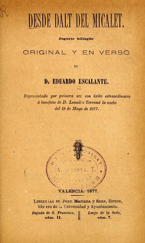 Desde dalt del Micalet