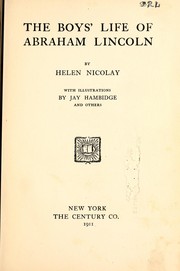 The boys' life of Abraham Lincoln