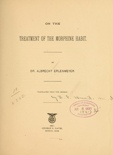 On the treatment of the morphine habit