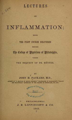 Lectures on inflammation ..