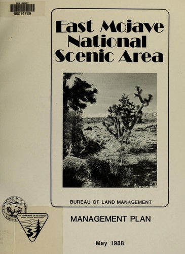 East Mojave National Scenic Area management plan