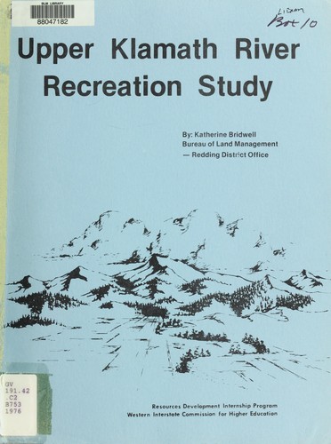 Upper Klamath River recreation study