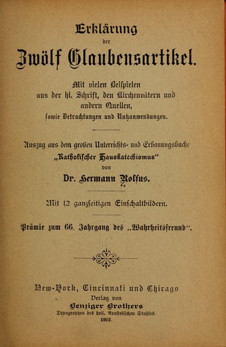 Erklärung er zwölf glaubensartikel