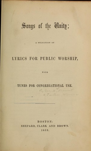 Songs of the unity ...