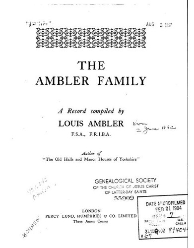 The Ambler family