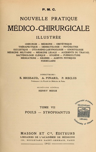 Nouvelle pratique médico-chirurgicale illustrée