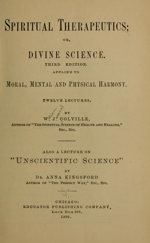 Spiritual therapeutics