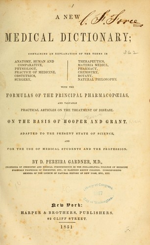 A new medical dictionary