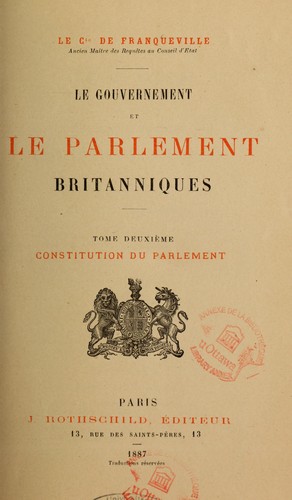 Le gouvernement et le Parlement britanniques --