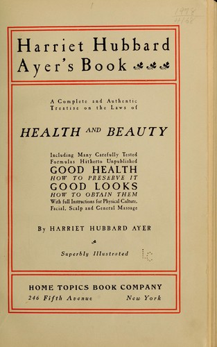 Harriet Hubbard Ayer's book