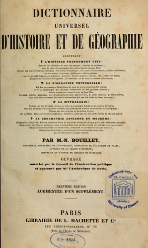 Dictionnaire universel d'histoire et de géographie, contenant