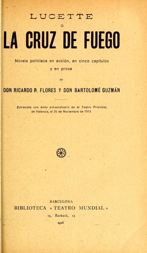 Lucette, o, La cruz de fuego