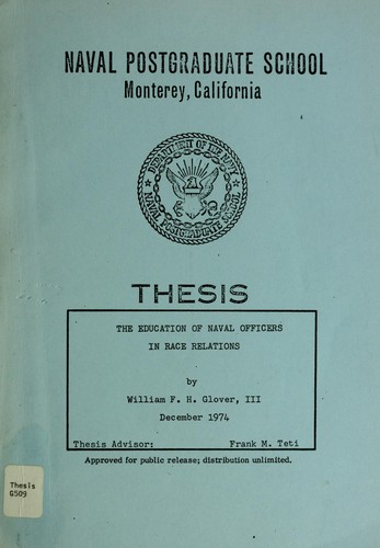 The education of naval officers in race relations
