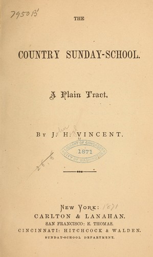 The country Sunday-school