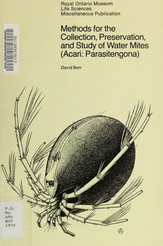 Methods for the collection, preservation, and study of water mites (Acari: Parasitengona)