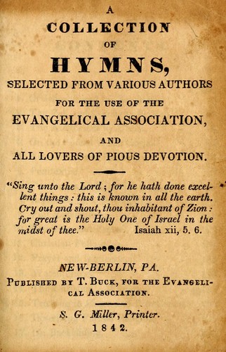 A collection of hymns selected from various authors