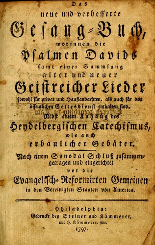 Das neue und verbesserte Gesang-Buch