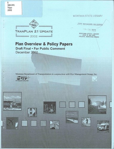 Plan overview & policy papers, draft final, for public comment