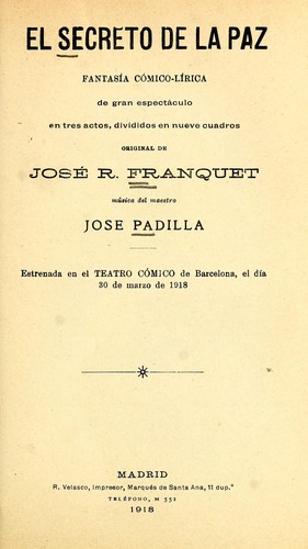 El secreto de la paz