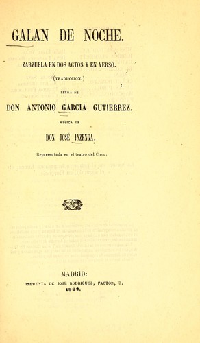 Galán de noche