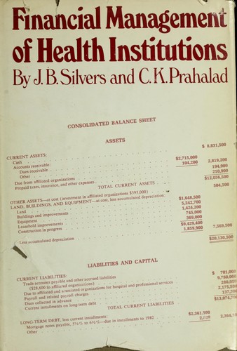 Silvers Financial Management of Healt (Health systems management)